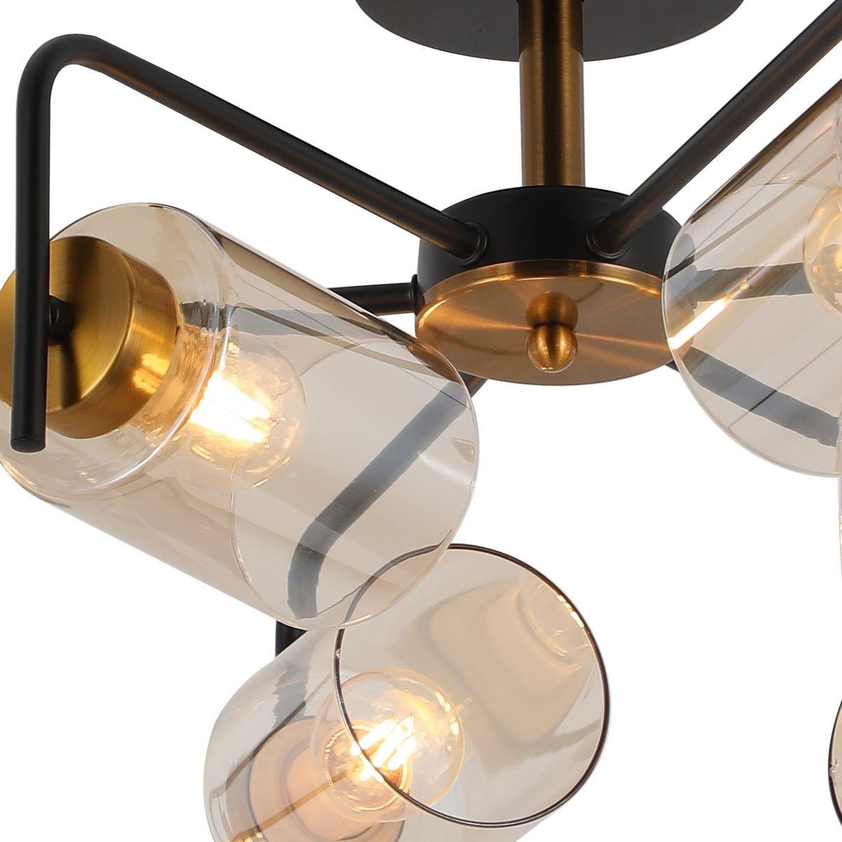 потолочная люстра illumico il8248-6cou-79 bk gd