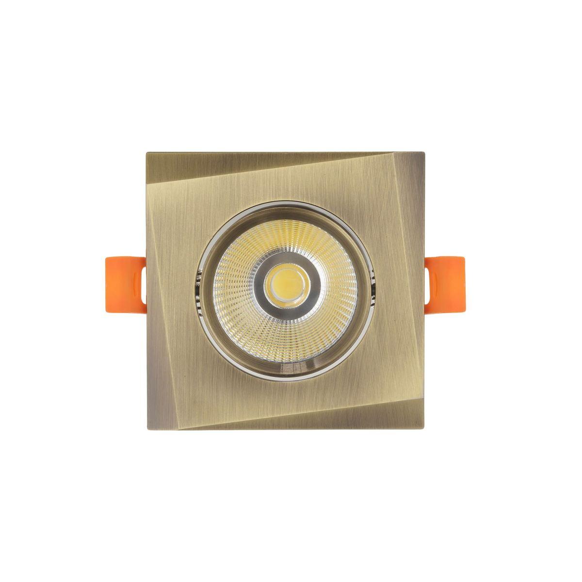 встраиваемый светодиодный светильник lumina deco dalston ldc f115 gr+br