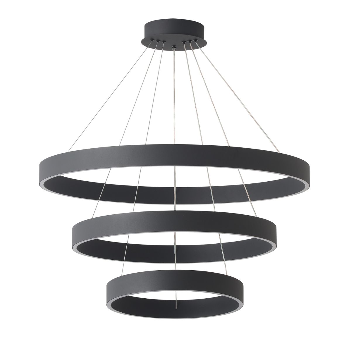 подвесная люстра crystal lux tron sp158w led black
