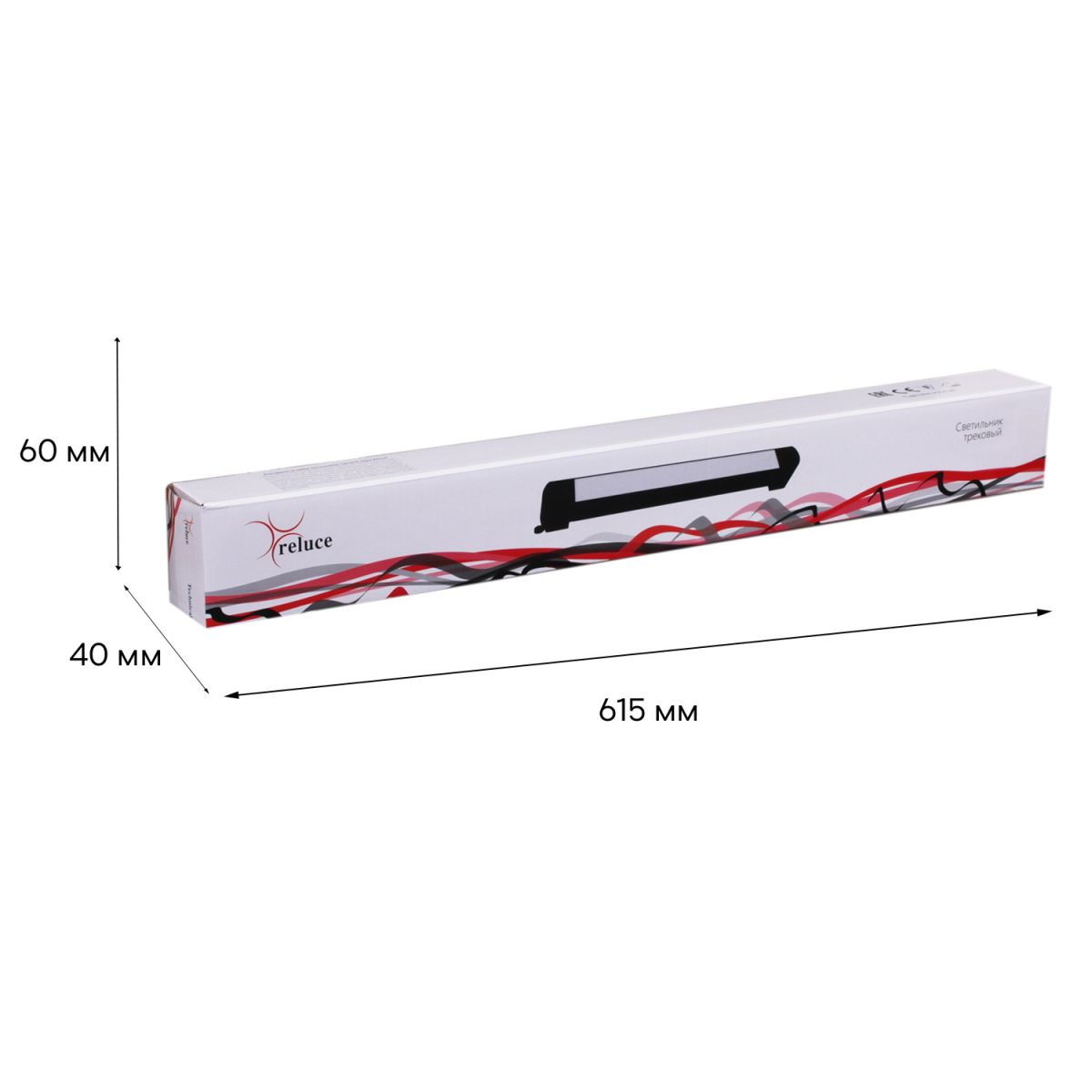 трековый однофазный светильник reluce 06186-9.3-001qy led40w bk