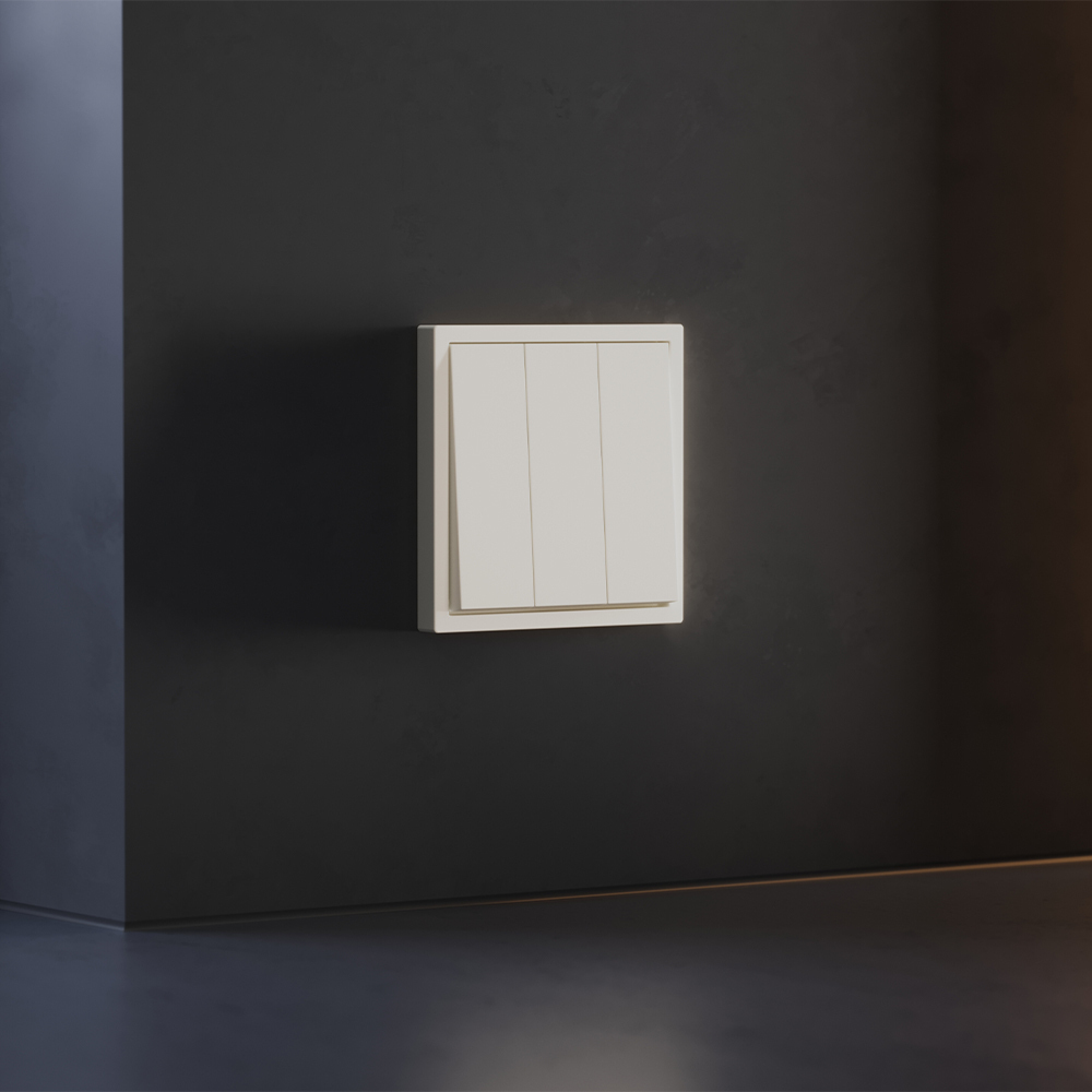 клавиши для выключателя/переключателя трехклавишного voltum s70 (хлопок) vls000513