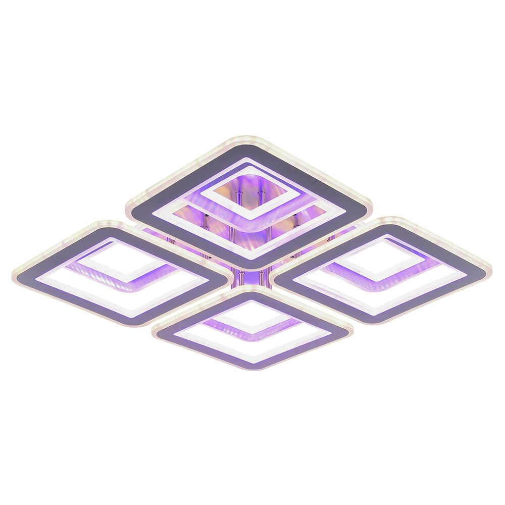 потолочная светодиодная люстра profit light 8009/4+4 nkl d
