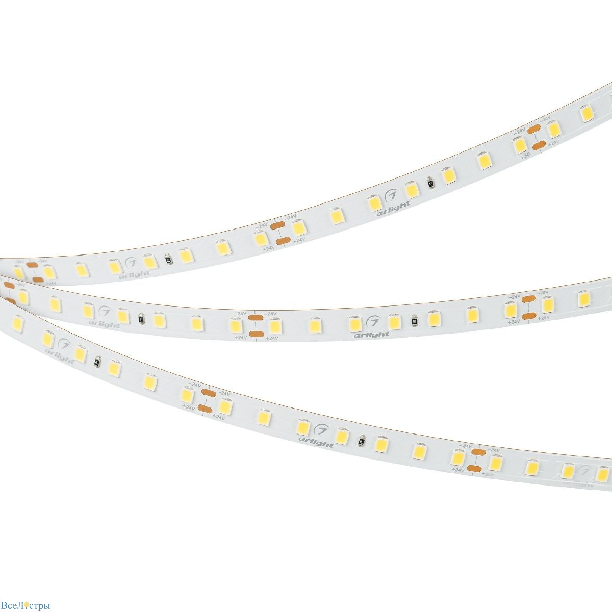 светодиодная лента arlight ul-a112-8mm 24v warm3000 (12 w/m, ip20, 5m) 052746