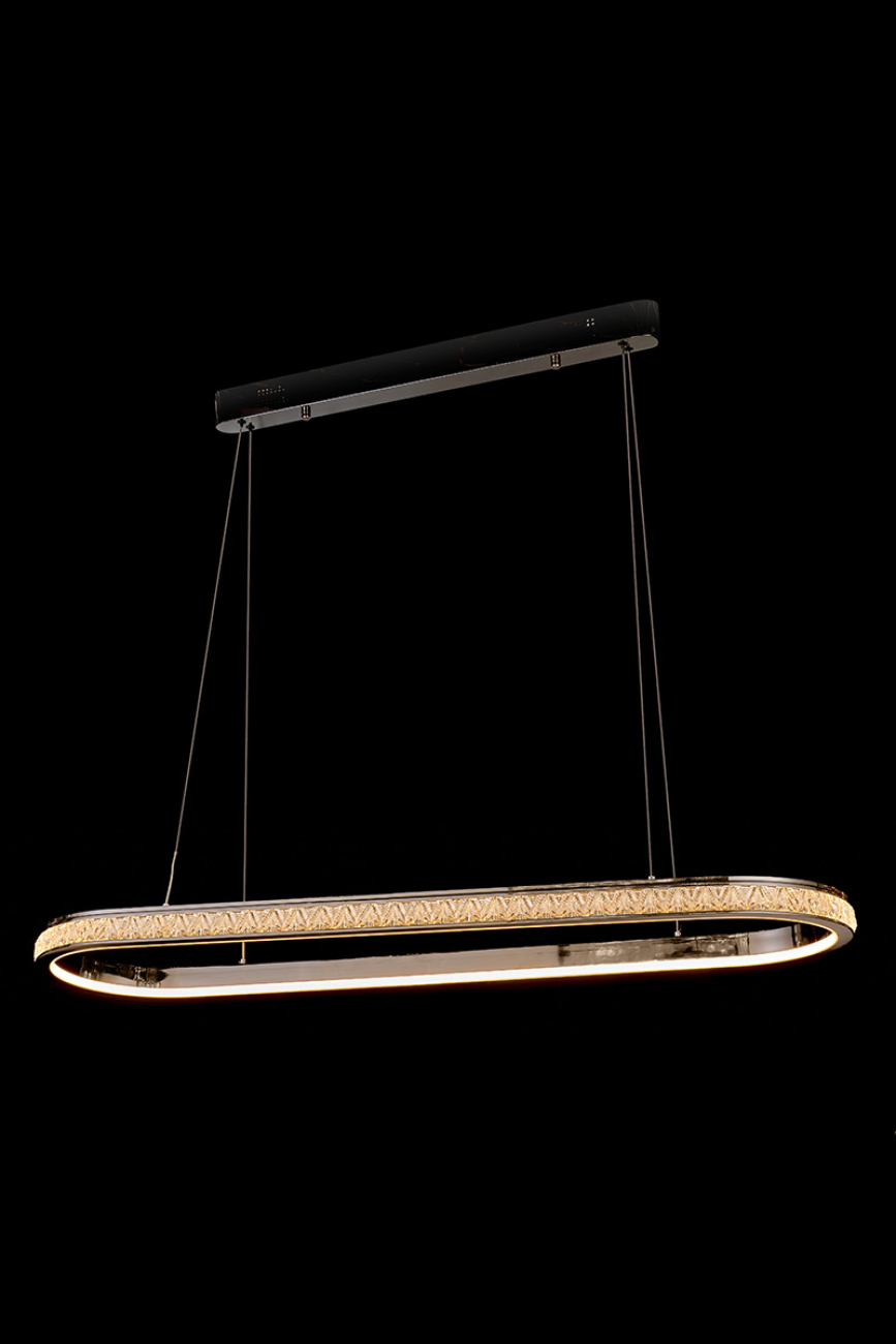 подвесная люстра aida le7707/1050l black chrome