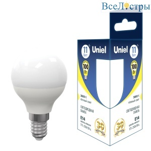 LED-G45-11W/3000K/E14/FR PLS03WH