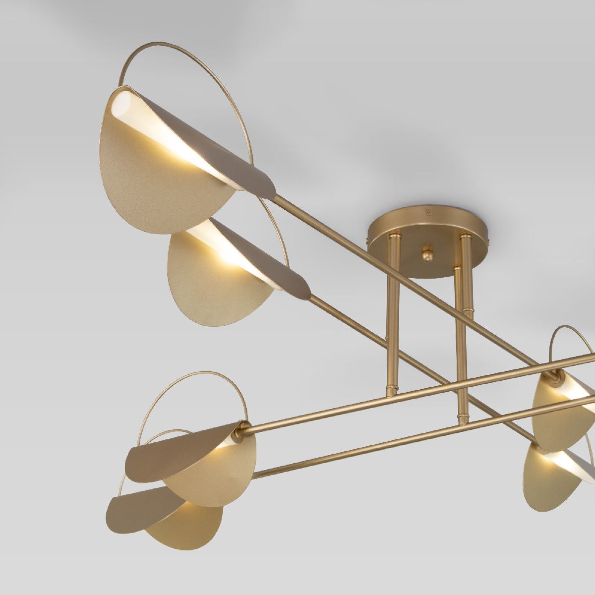 потолочная люстра eurosvet grazia 70148/8 золото smart a062039