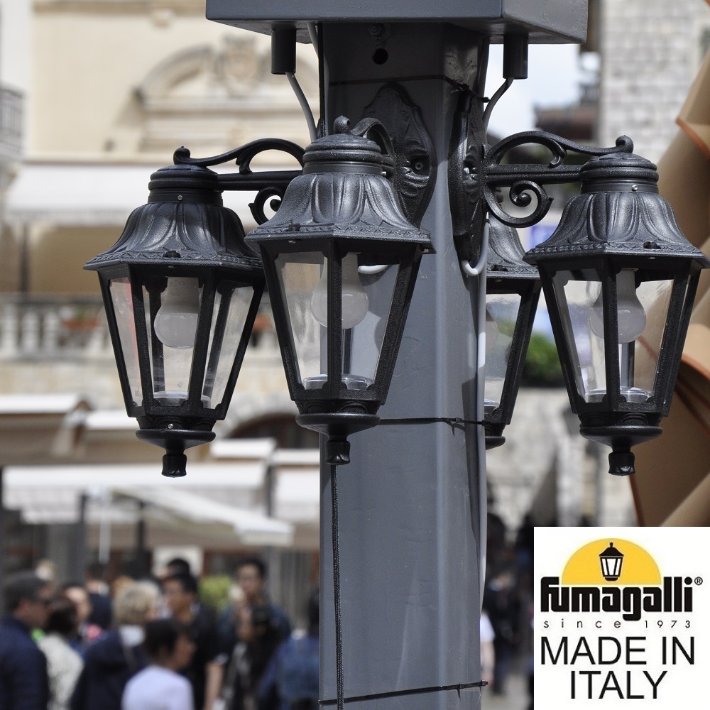 уличный настенный светильник fumagalli bisso/anna e22.131.000.axe27dn