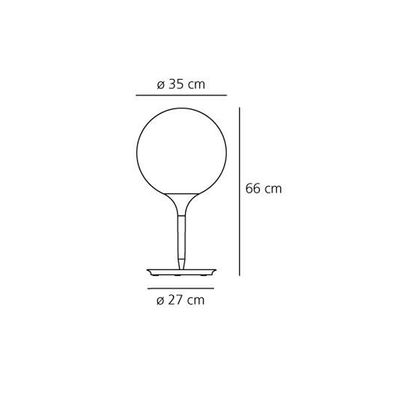 настольная лампа 1049010a castore artemide