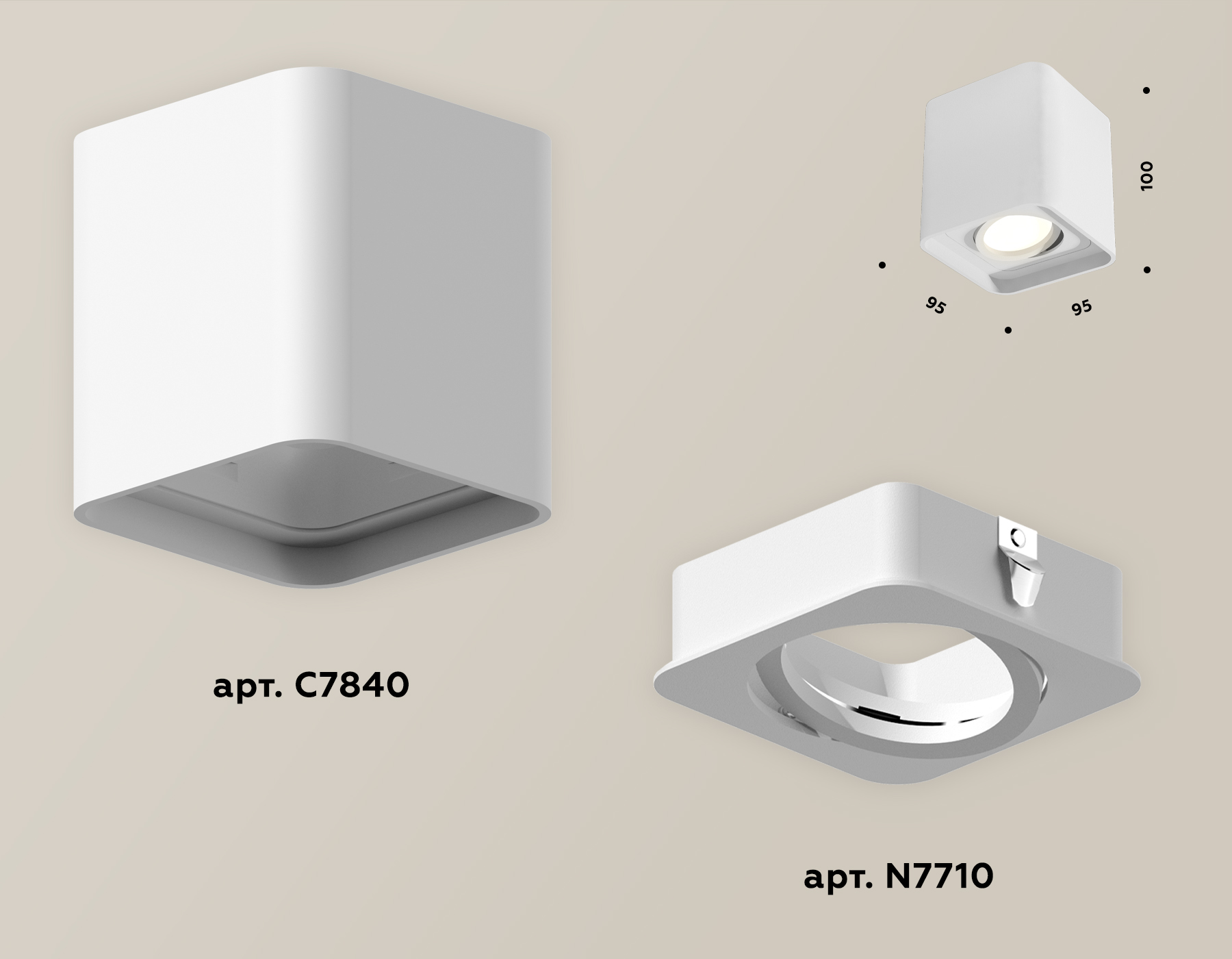 потолочный светильник ambrella light techno spot xs7840010 (c7840, n7710)