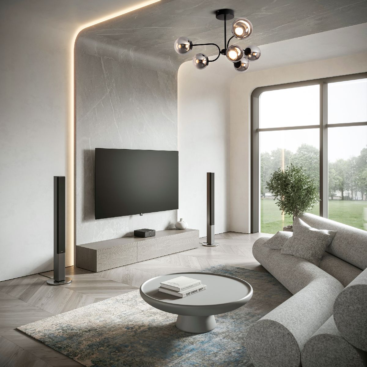 люстра на штанге freya arch fr6178cl-l30b