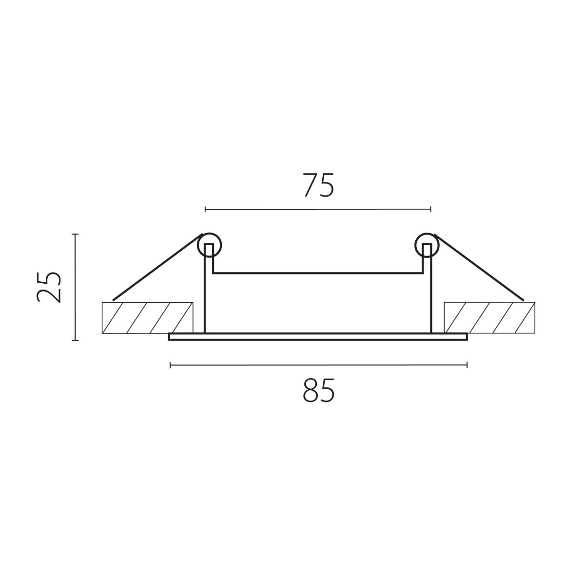 потолочная чаша встраиваемая к 215ххх/304хх lightstar alta 215006