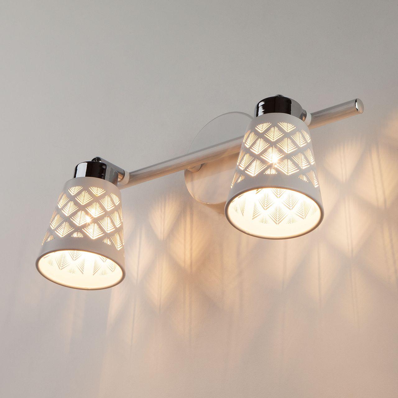 спот eurosvet snowy 20060/2 белый