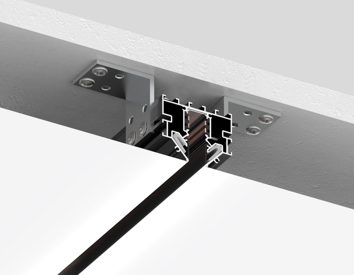 шинопровод низковольтный для монтажа в натяжной потолок ambrella light track system gl1950