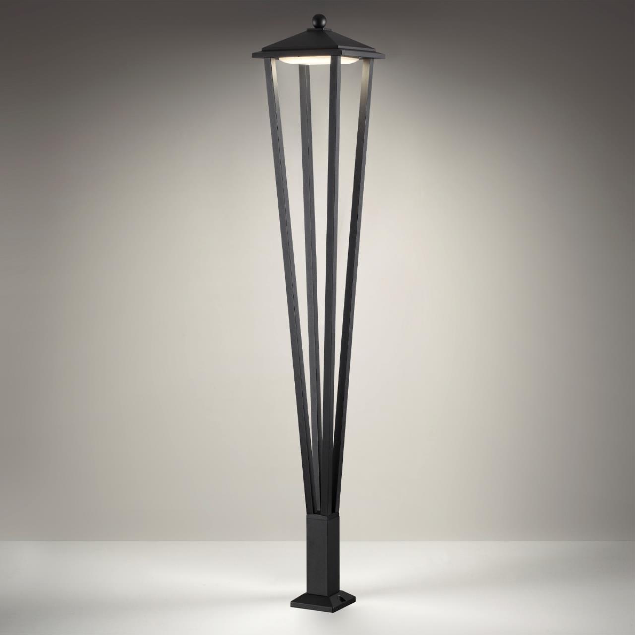 уличный светодиодный светильник odeon light nature bearitz 6655/12ga