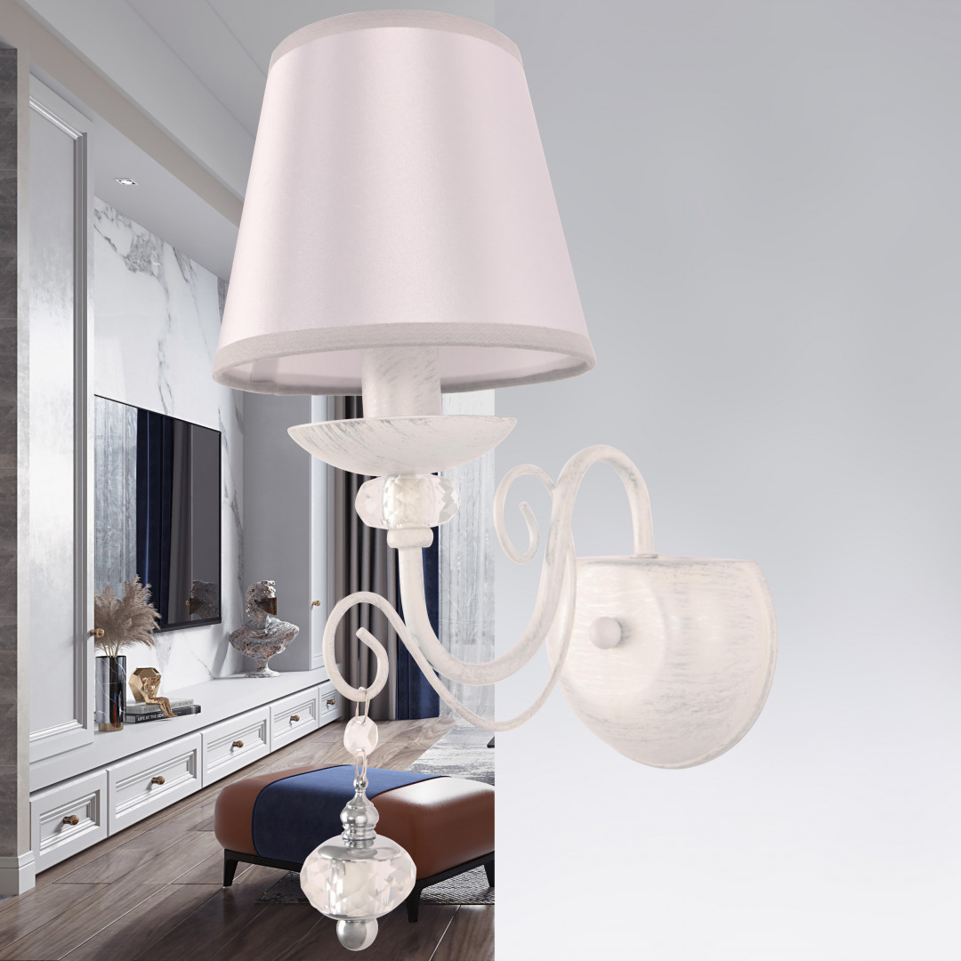 бра arte milano 347620/1w wt+sl