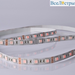 ULS-M25-5050-60LED/m-10mm-IP20-DC12V-14,4W/m-5M-RGB PROFI катушка в герметичной упаковке