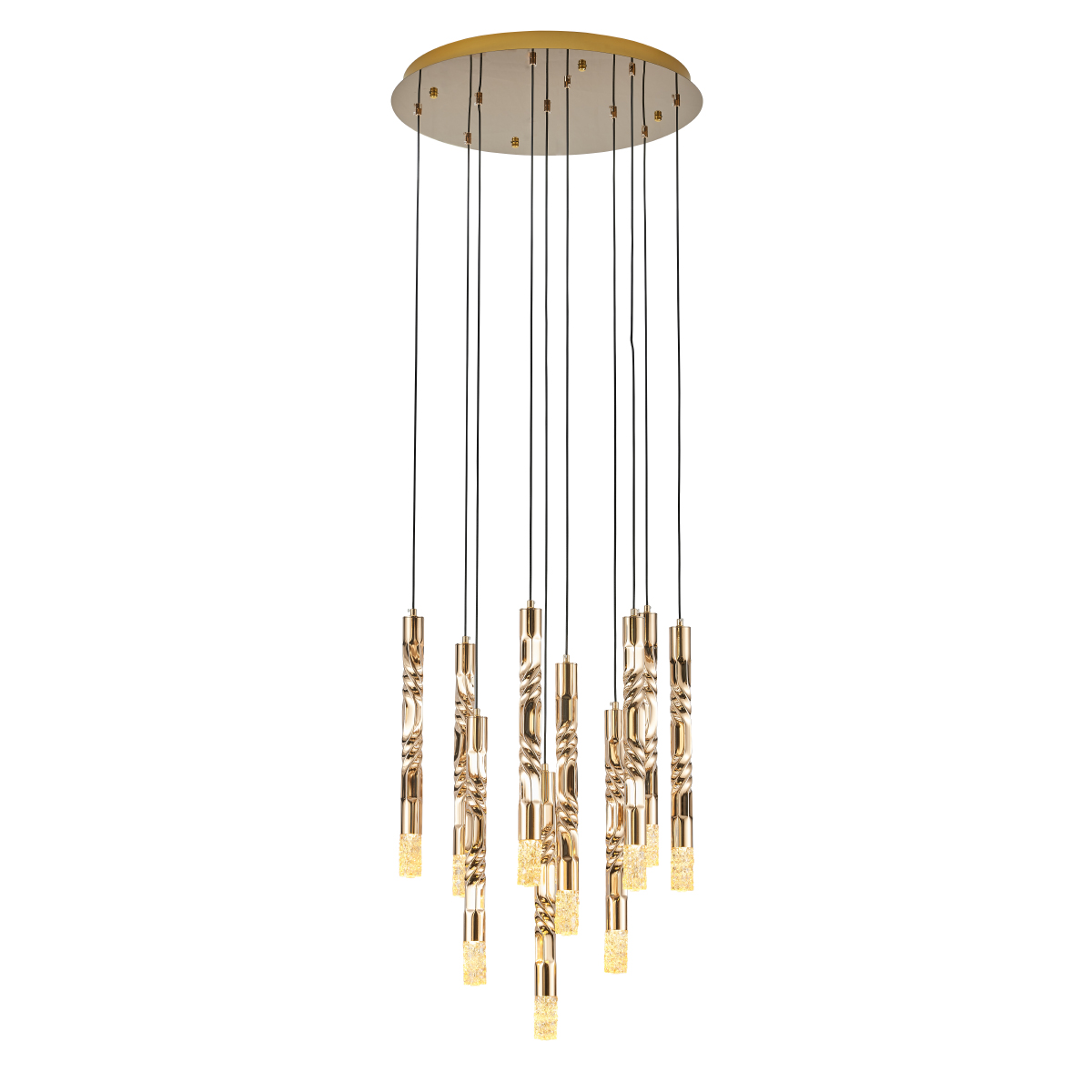 подвесная люстра delight collection om2365-f10 gold