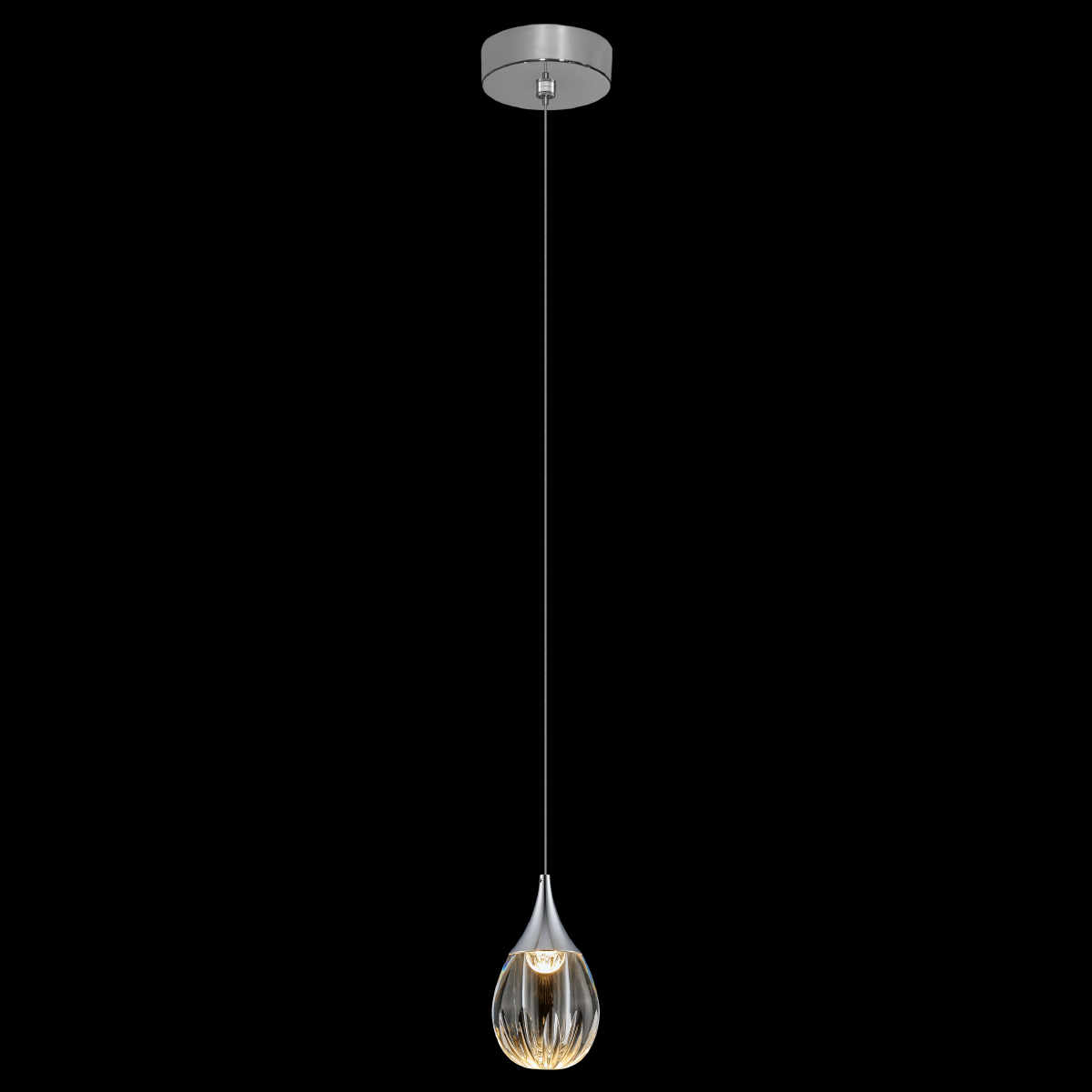 подвесной светильник delight collection stilla md24001004-1a chrome/clear