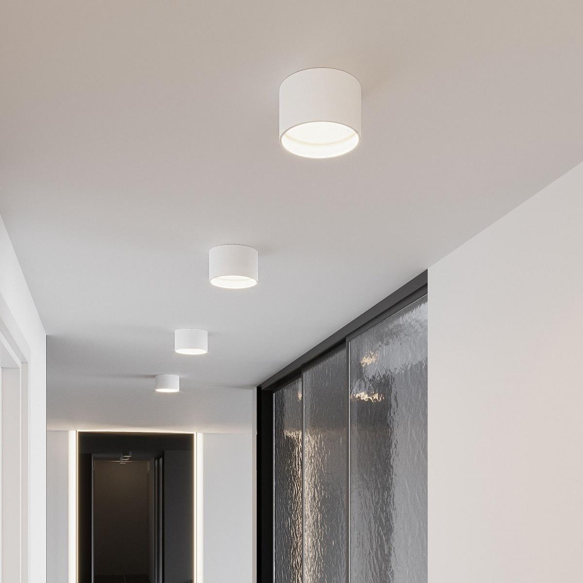 потолочный светодиодный светильник elektrostandard banti 25123/led 13w 3000k белый a063927