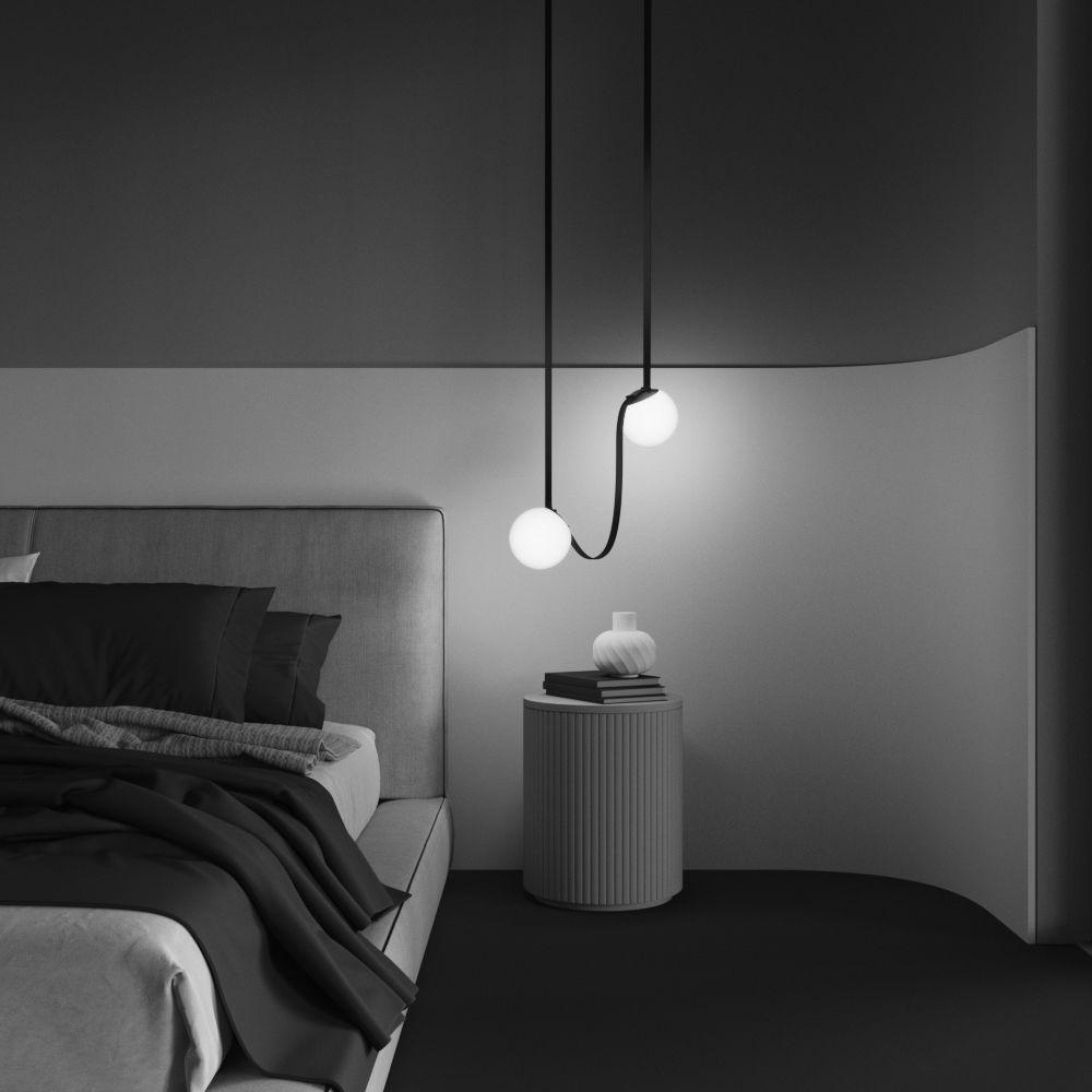 подвесной светодиодный светильник maytoni technical pendant system parity luna tr125b-10w3k-b