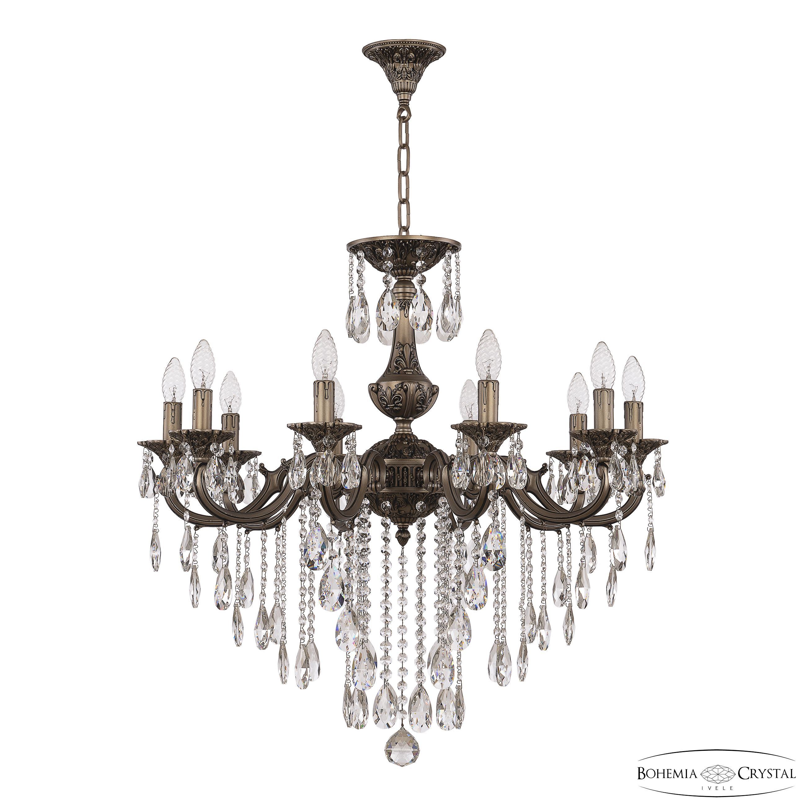 подвесная люстра bohemia ivele crystal al78101/10/250 b sgb