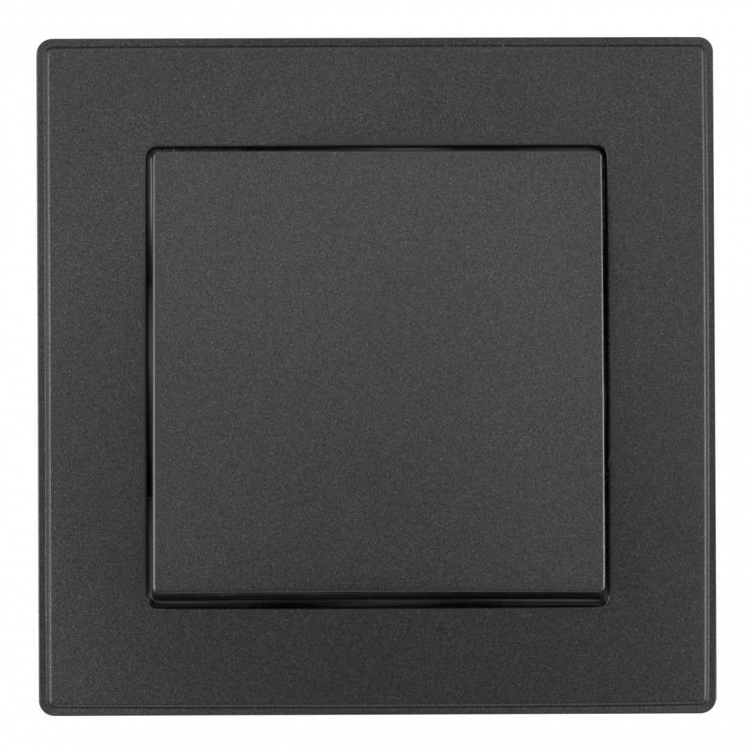 выключатель одноклавишный arte milano set06-1-30-1 black