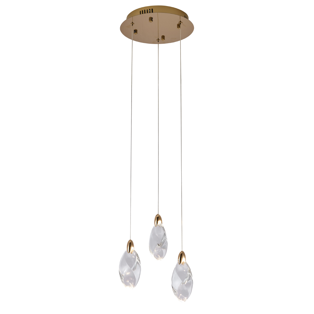 подвесной светильник delight collection od2439-3 gold/clear