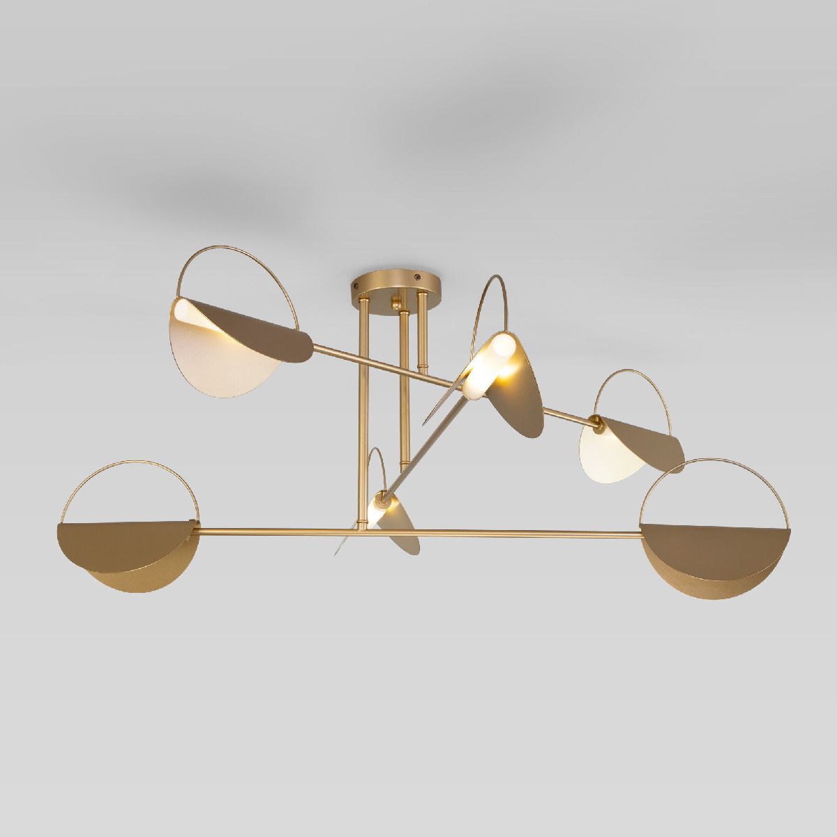 потолочная люстра eurosvet grazia 70148/6 золото smart a062038