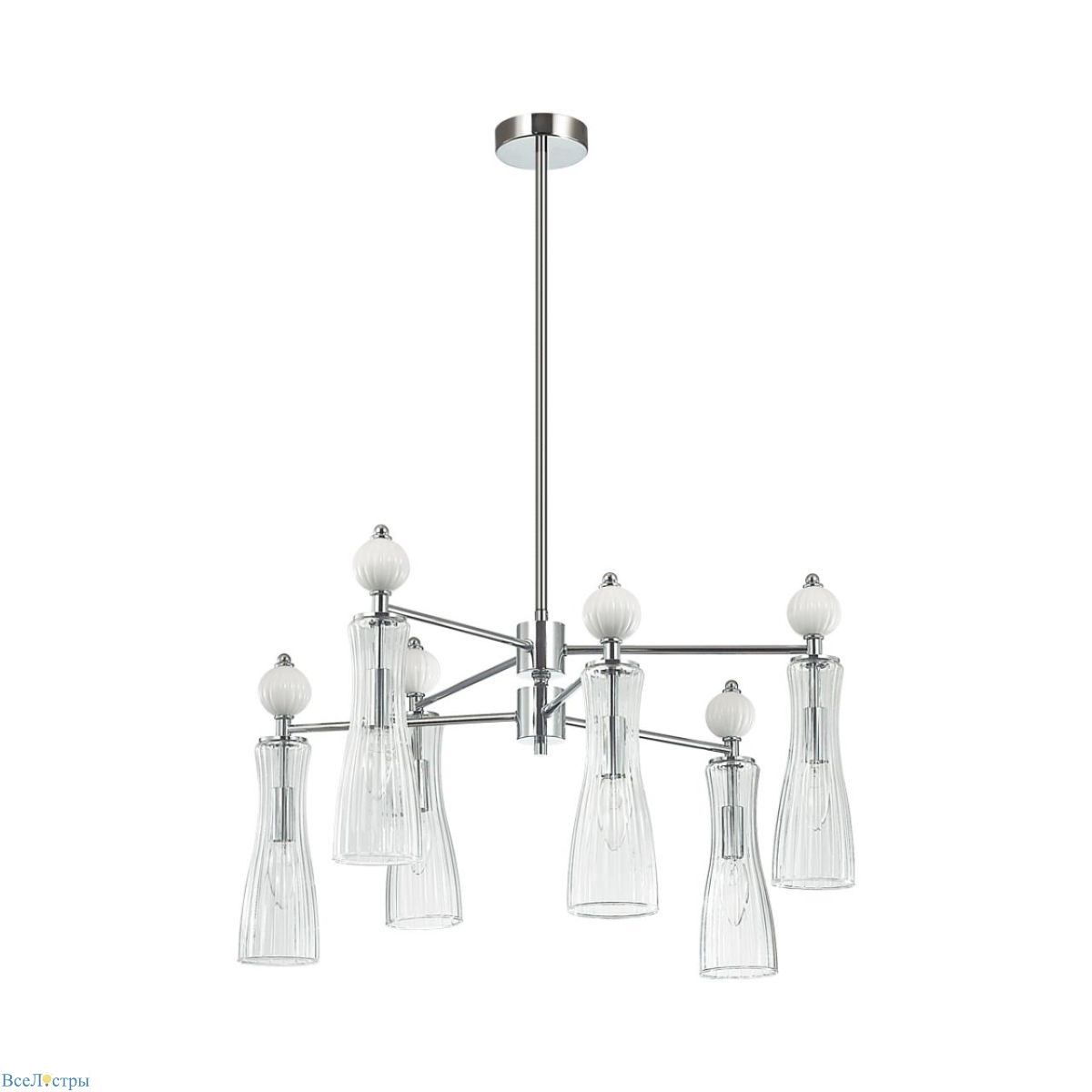 люстра на штанге lumion neoclassi emily 8268/6