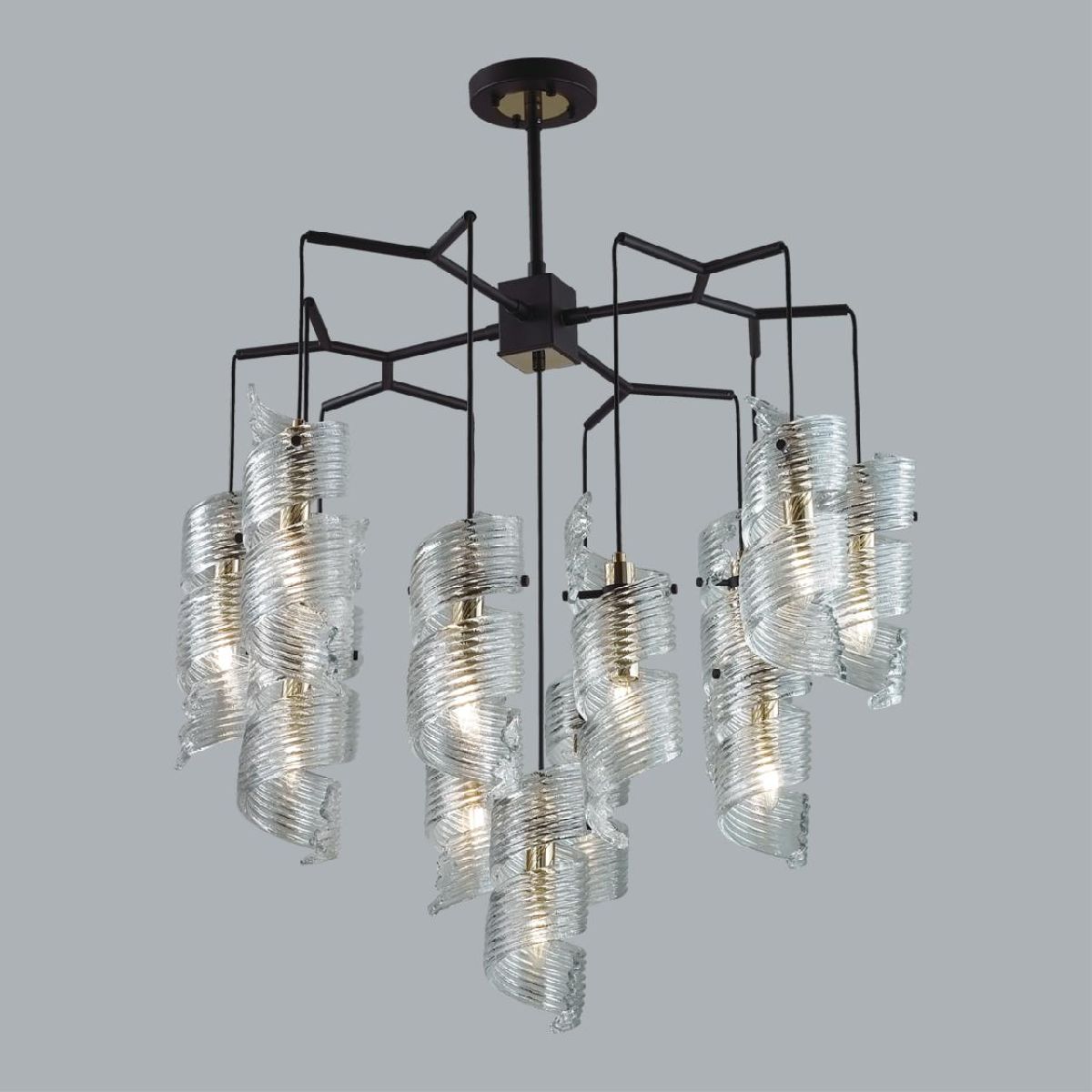 люстра на штанге odeon light fusilli modern 5439/13