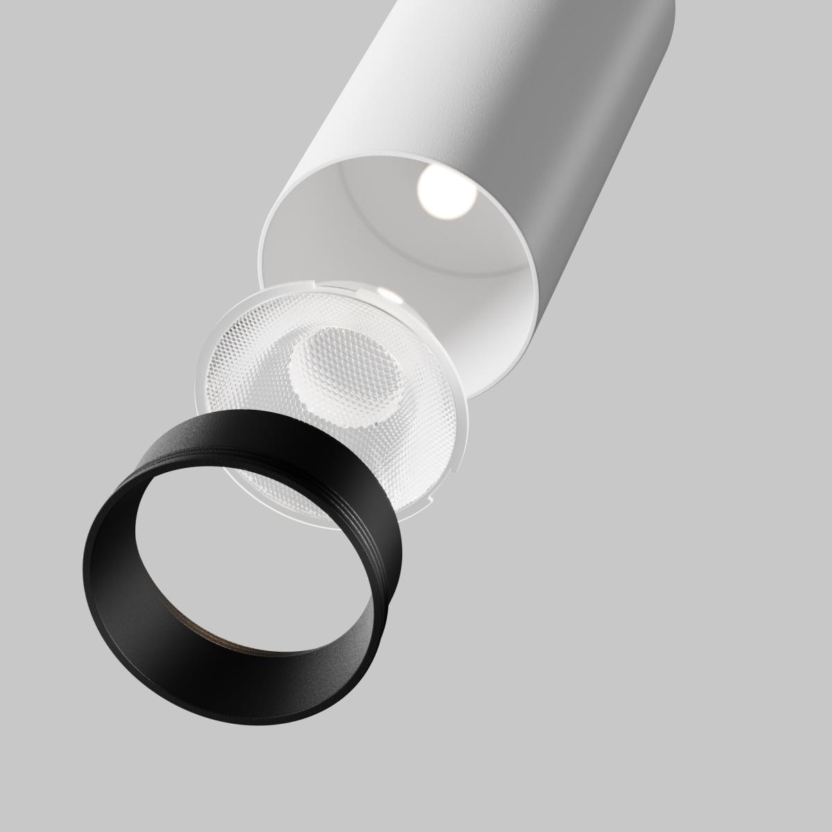 спот maytoni technical focus led c055cl-l12w3k-ss-w