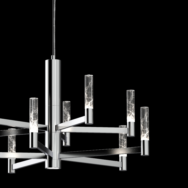 подвесная люстра delight collection md2051-10a chrome