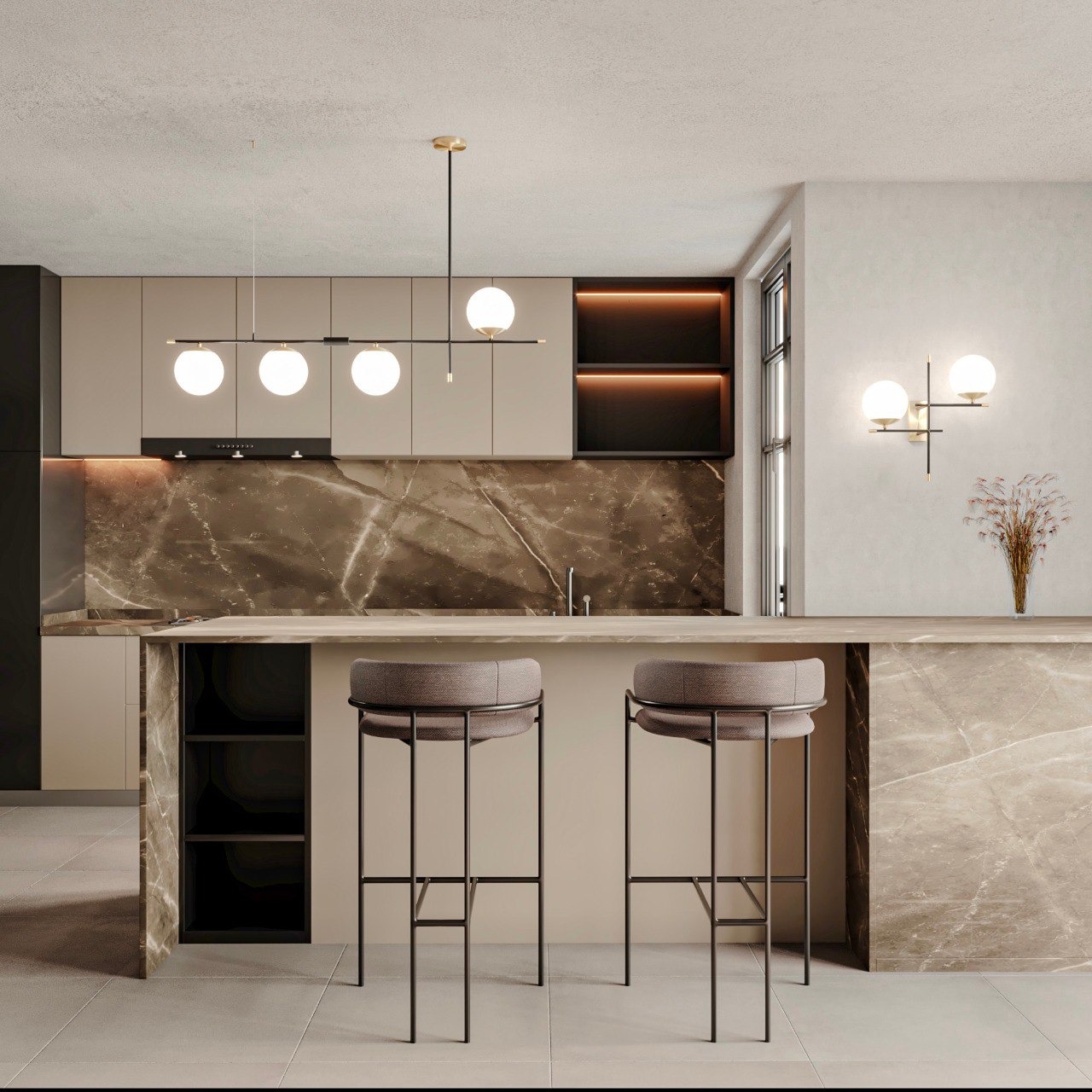 подвесная люстра arte lamp arkab a2225sp-4bk