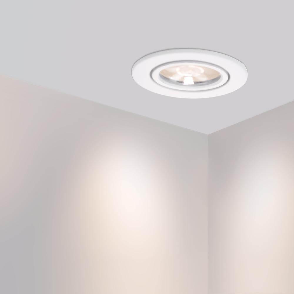 мебельный светодиодный светильник arlight ltm-r65wh 5w day white 10deg 020767