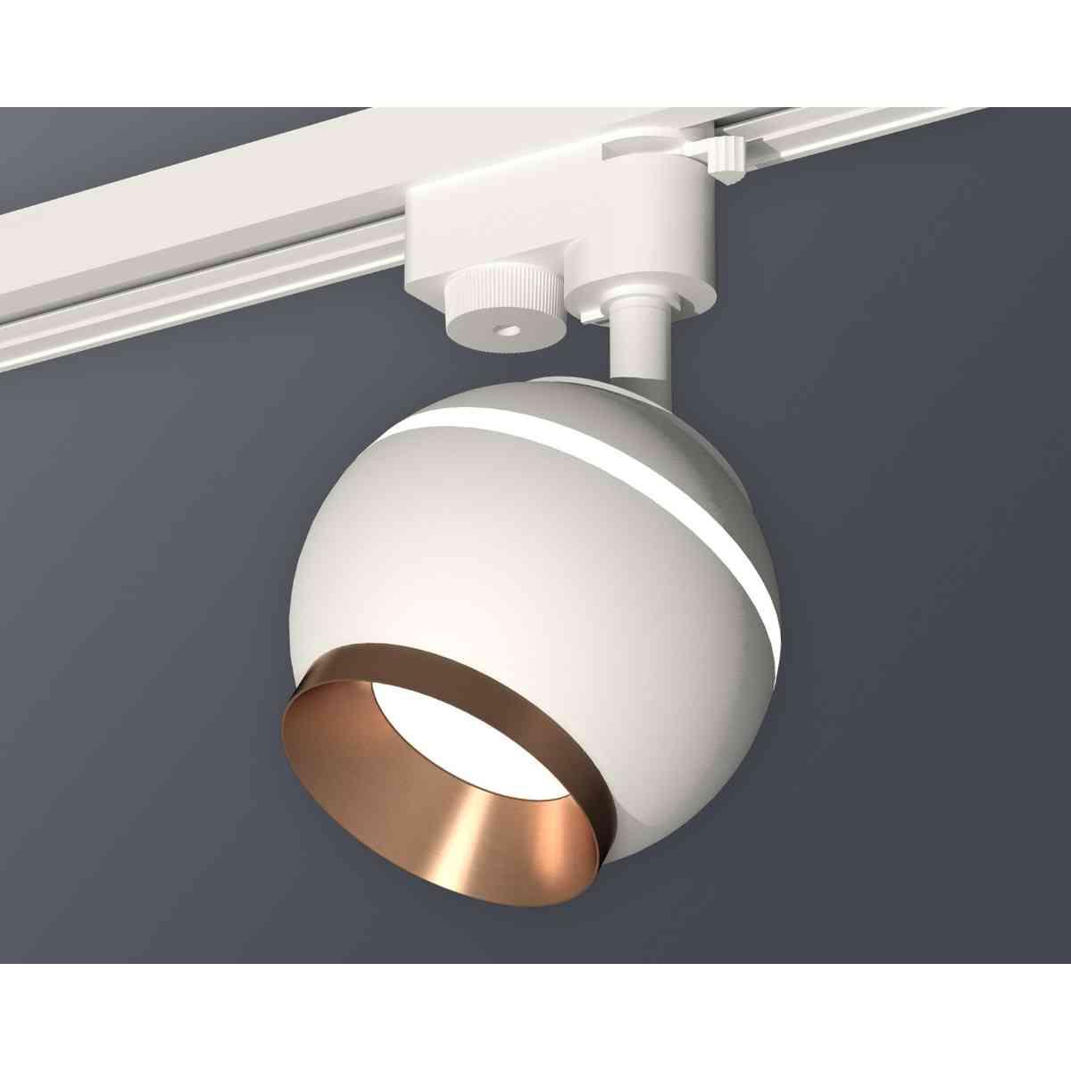 комплект трекового светильника ambrella light track system xt1101024 swh/ppg белый песок/золото розовое полированное (a2520, c1101, n7035)