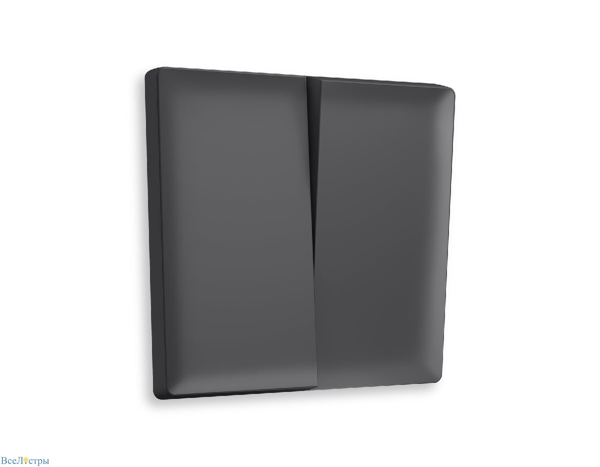 лицевая панель для выключателя двухклавишного ambrella volt alfa ap9030