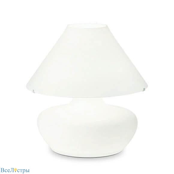 настольная лампа ideal lux aladino tl3 d35 bianco 137285