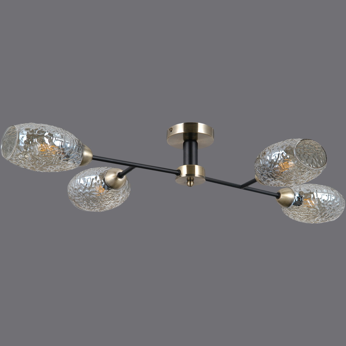 люстра на штанге illumico il0285-4csq-79 bk ab