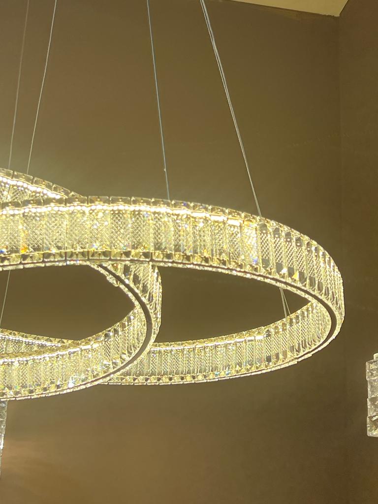 подвесной светодиодный светильник crystal lux musika sp70w led chrome