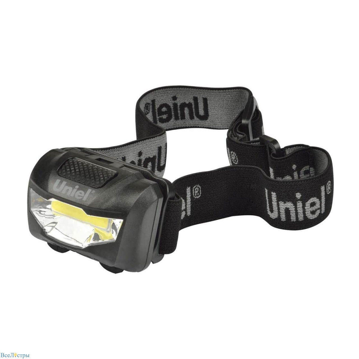 налобный светодиодный фонарь uniel от батареек 120 лм s-hl017-c black ul-00001379