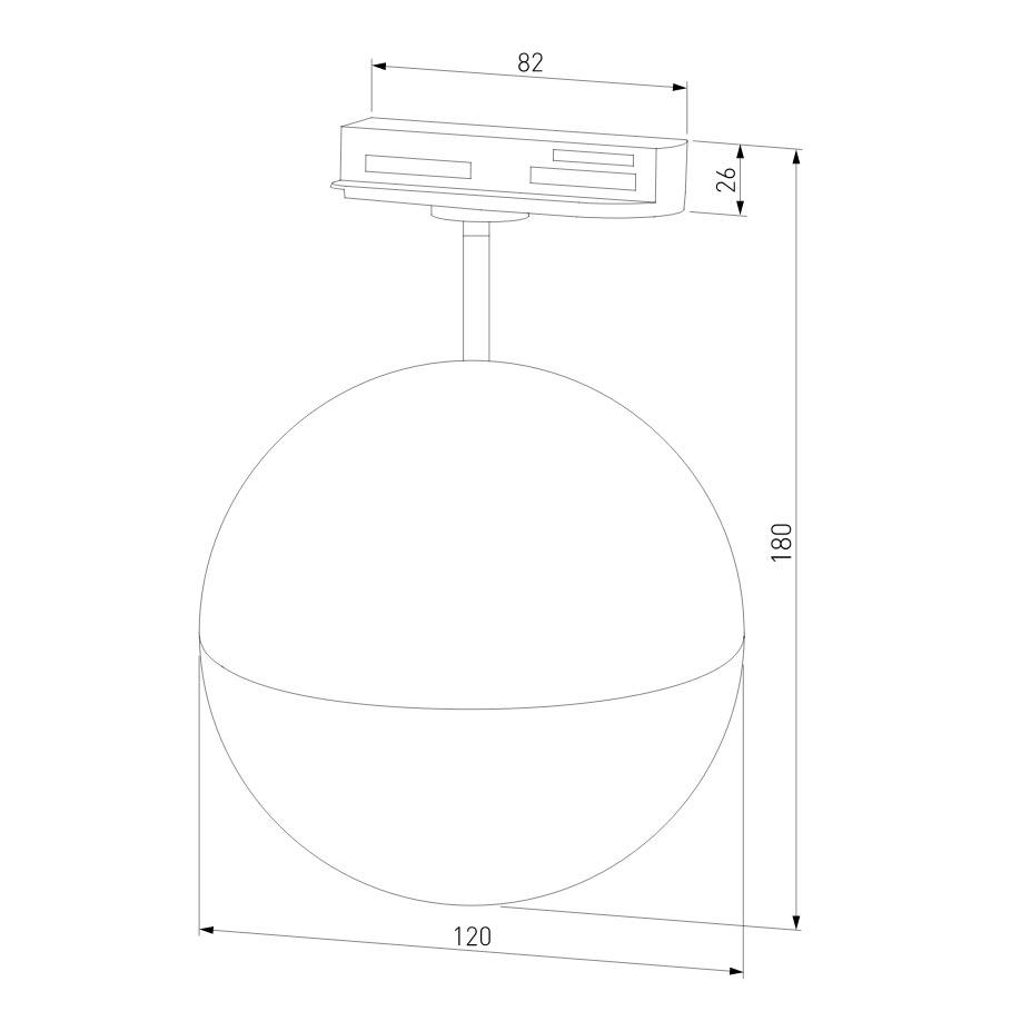 трековый светильник elektrostandard glob gx53 черный mrl 1015 4690389167942