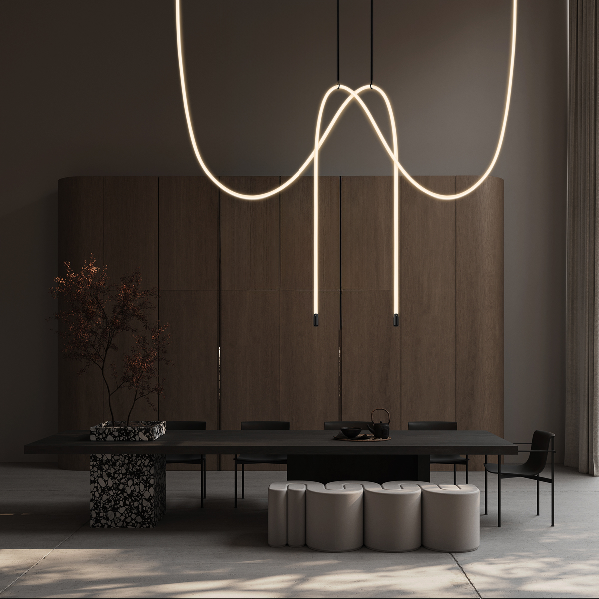потолочный светильник loft it thread 10388c black
