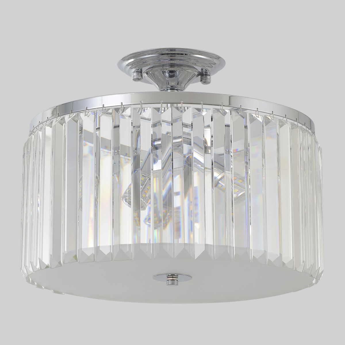 потолочная люстра crystal lux hilton pl4 chrome