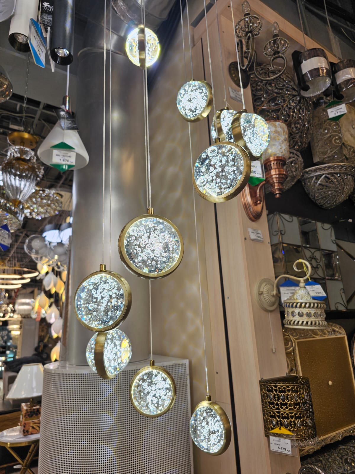 каскадная люстра arte lamp faberge a2451sp-75pb