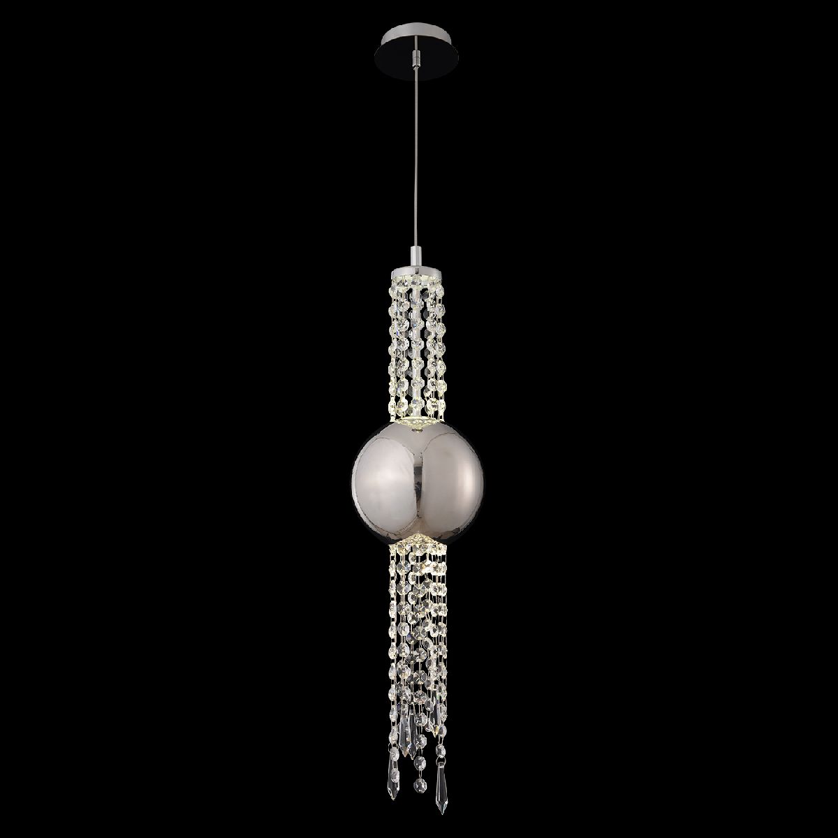 подвесной светильник crystal lux navajo sp3w led chrome