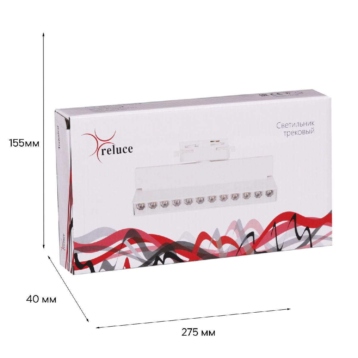 трековый однофазный светильник reluce 06187-9.3-001qy led20w wt