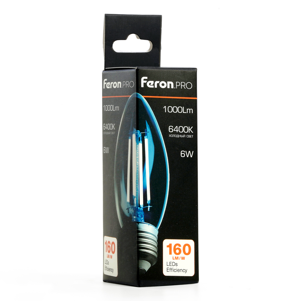 светодиодная лампа feron lb-1206 e27 6w 6400k 51240