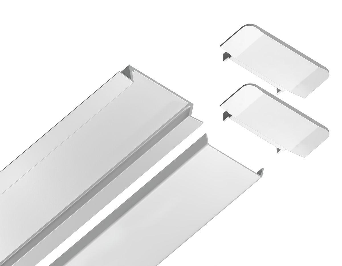встраиваемый профиль с рассеивателем ambrella illumination gp1100wh