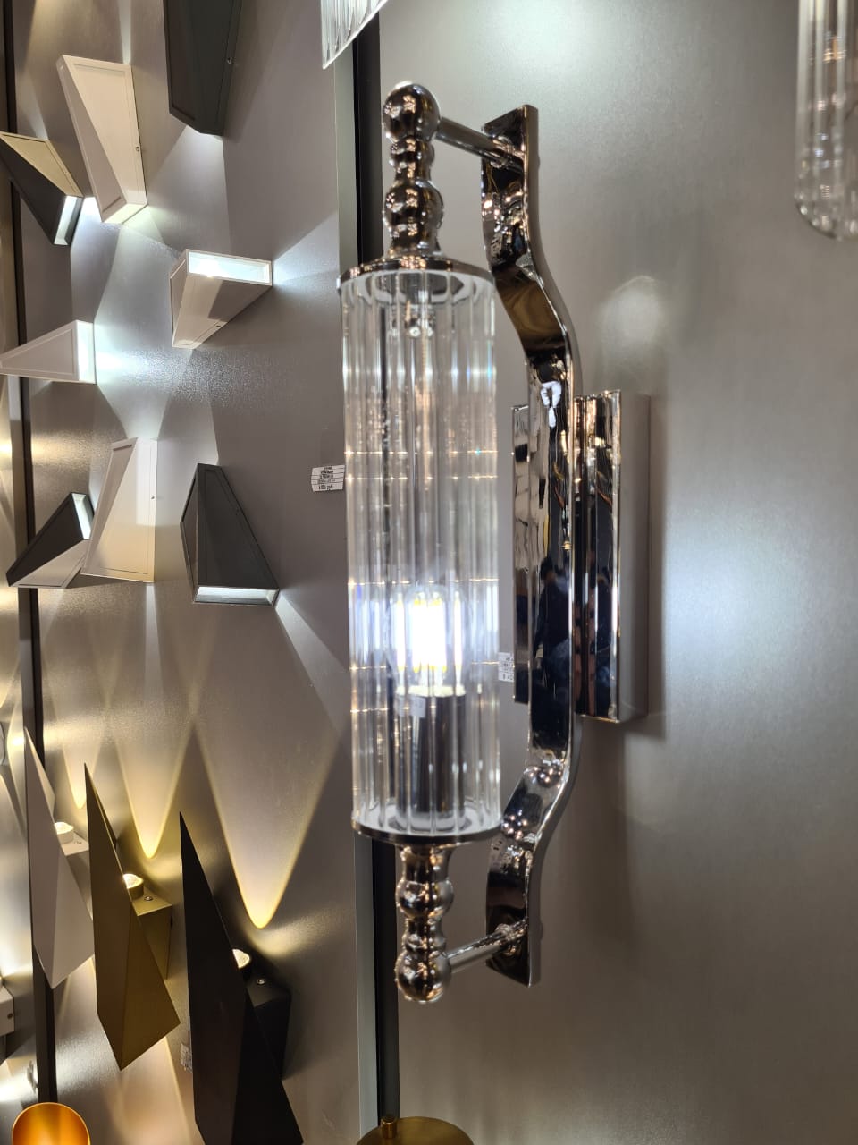 бра crystal lux tomas ap1 chrome