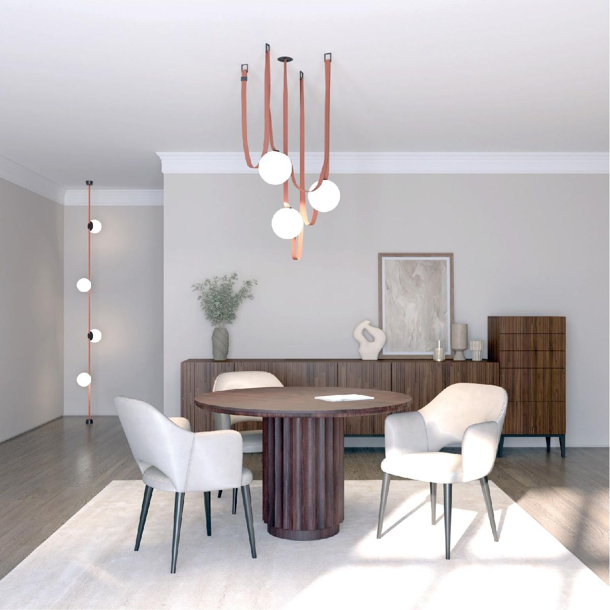 трековый однофазный светильник denkirs belty orb dk5551-bk